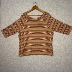 Charter Club Multicolor Striped Top
